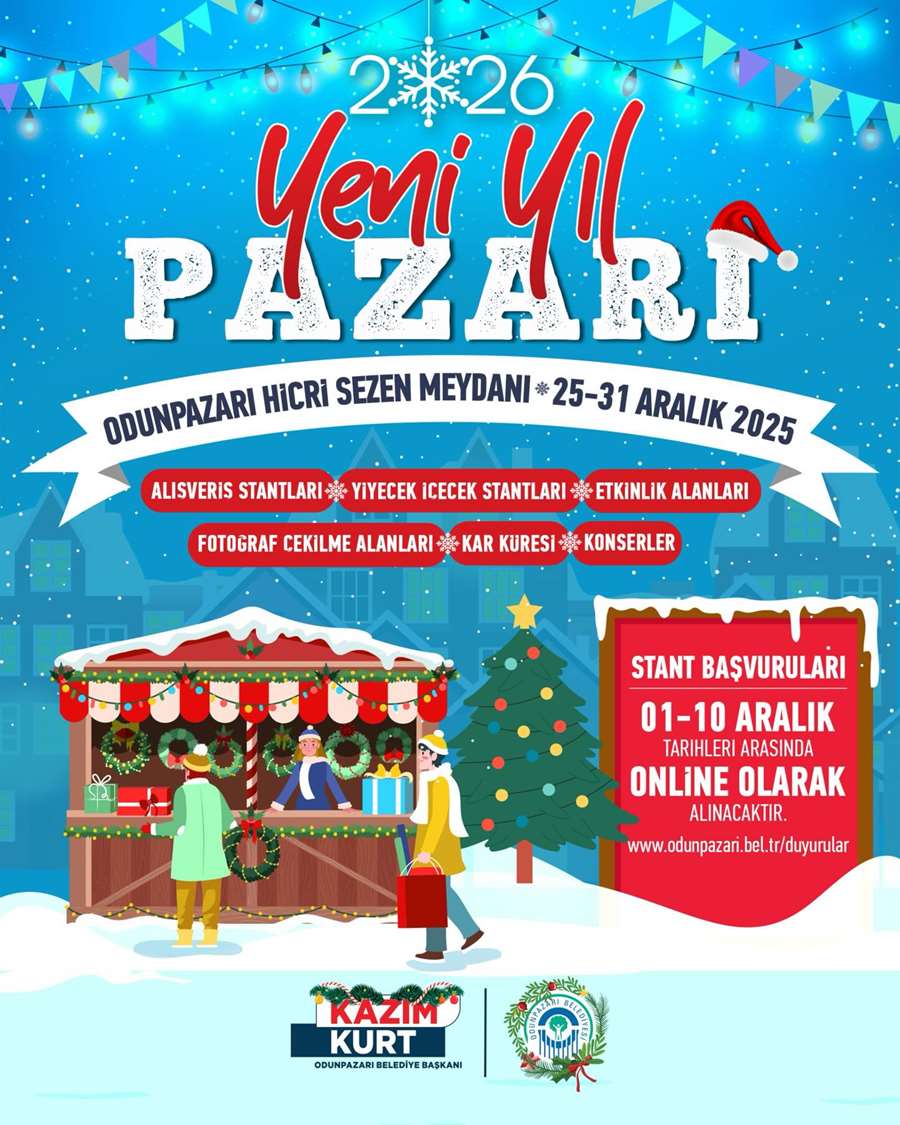 Odunpazarı Belediyesi Yeni Yıl Pazarı Stant Başvurusu