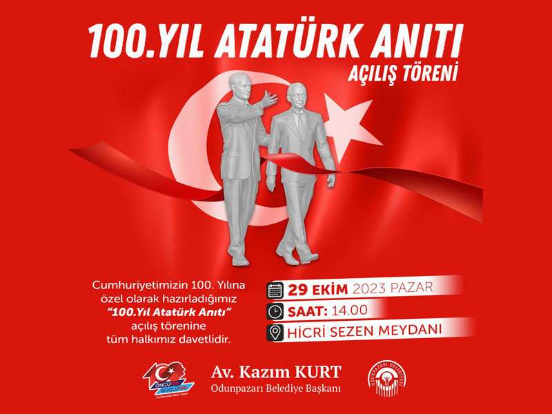 Odunpazarı’ndan 100. yıla özel Atatürk Anıtı