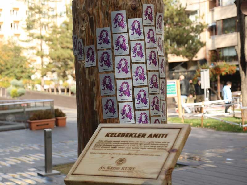 Odunpazarı’ndan öldürülen kadınlar için ‘Kelebekler Anıtı’