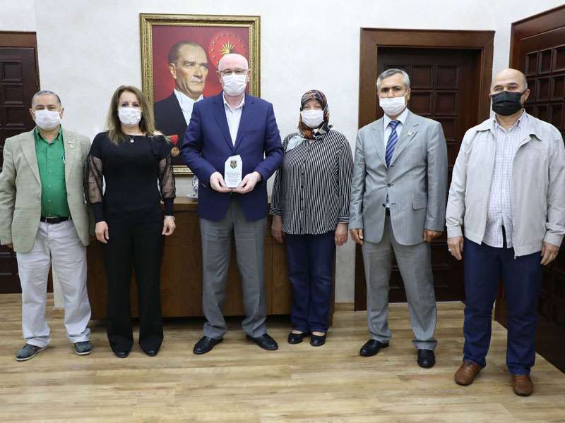 Türkiye Harp Malulü Gaziler, Şehit, Dul ve Yetimler Derneği’den Başkan Kurt’a ziyaret