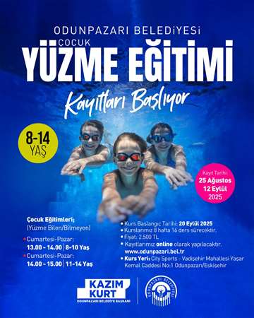 Çocuk Yüzme Eğitimi Ön Kayıtları Başladı