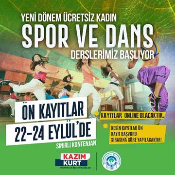 Spor ve Dans Dersi Online Kayıt