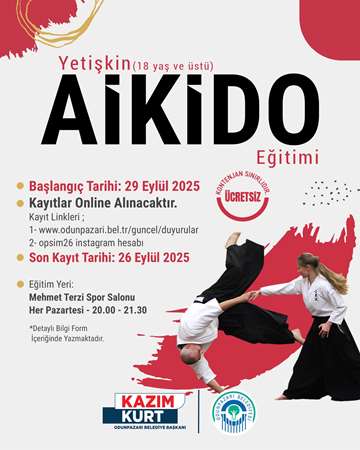 Yetişkin Aikido Eğitimi Başvuru Formu