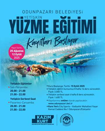 Yetişkin Yüzme Eğitimi Ön Kayıtları Başladı	
